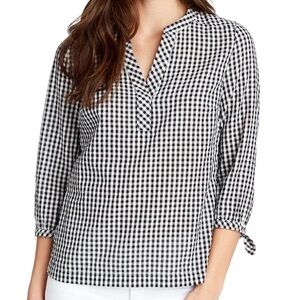 Vineyard Vines Tunic Blouse, Black & White Gingham